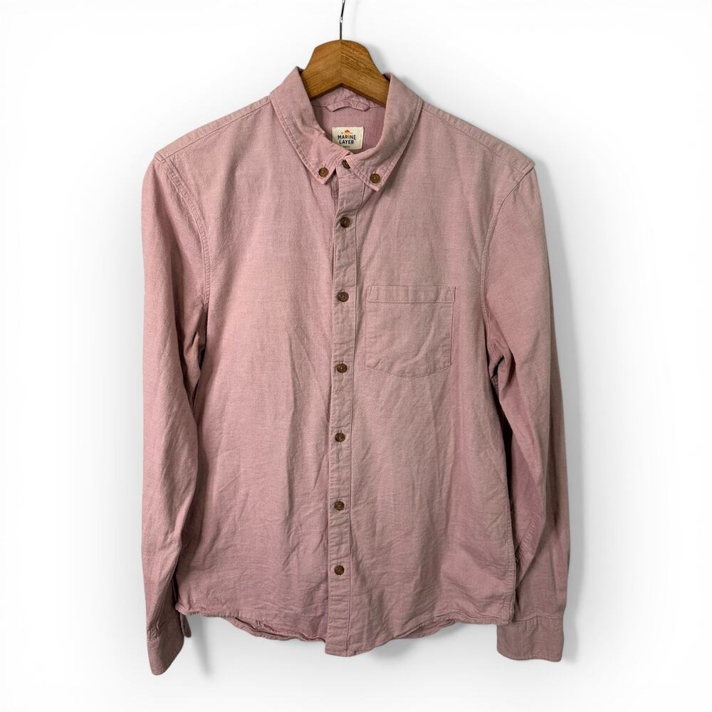 Marine Layer Dusty Pink Button-Down Shirt